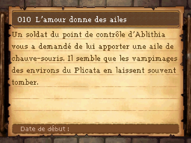 Quête : L'amour donne des ailes